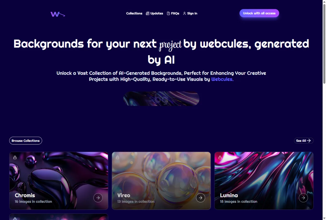 Backgrounds app by Webcules